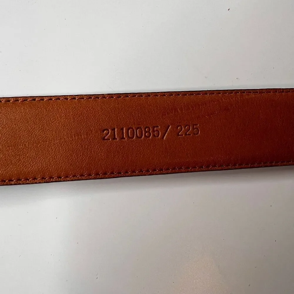 Polo Ralph Lauren leather gold buckle croc textured